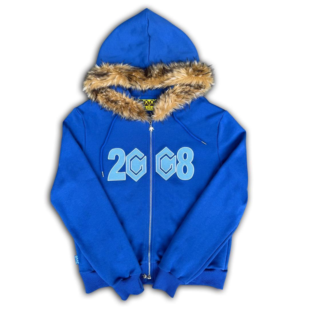 fti ジップパーカー ファー ブルー 即完品 Sサイズ - メルカリ