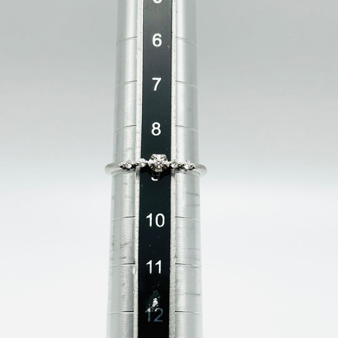 STAR JEWELRY K18 ダイヤモンド　リング　9号　0.07ct WG