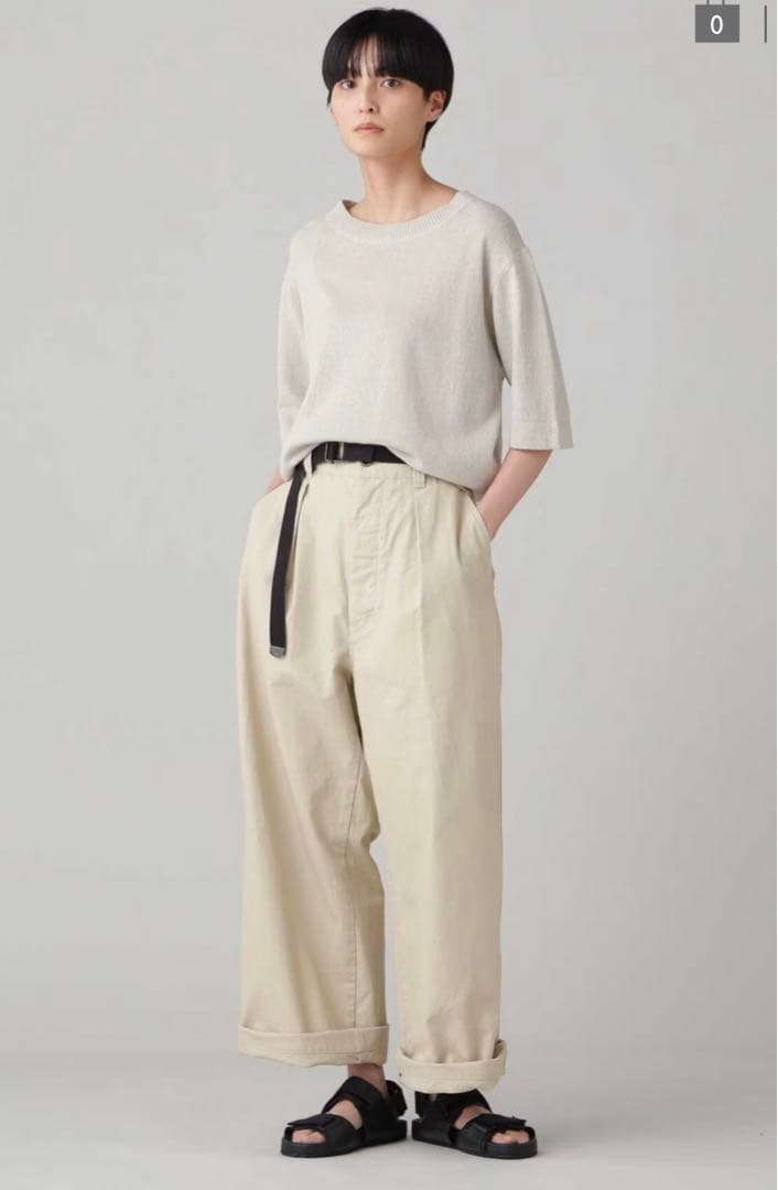 MHL マーガレットハウエル コットンパンツ ベージュ サイズ1 - メルカリ