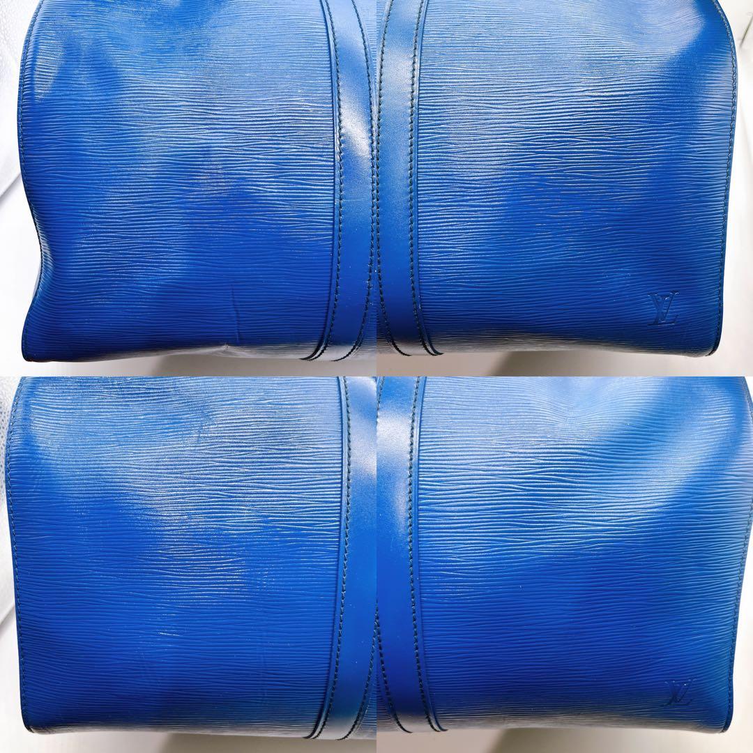 美品 LOUIS VUITTON エピ キーポル50 ボストンバッグ 青 - メルカリ