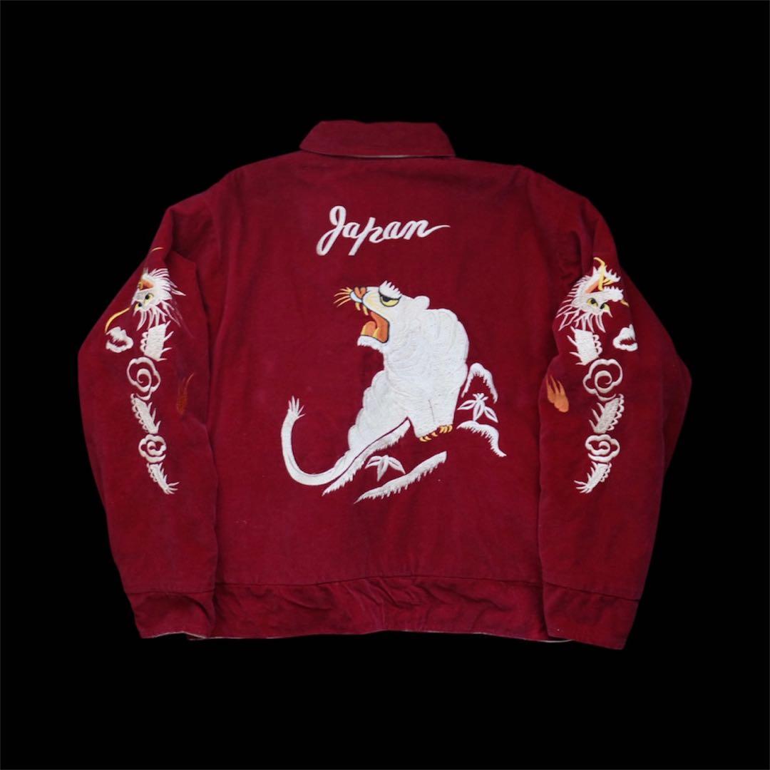 90s unknown souvenir jacket ベロア 別珍