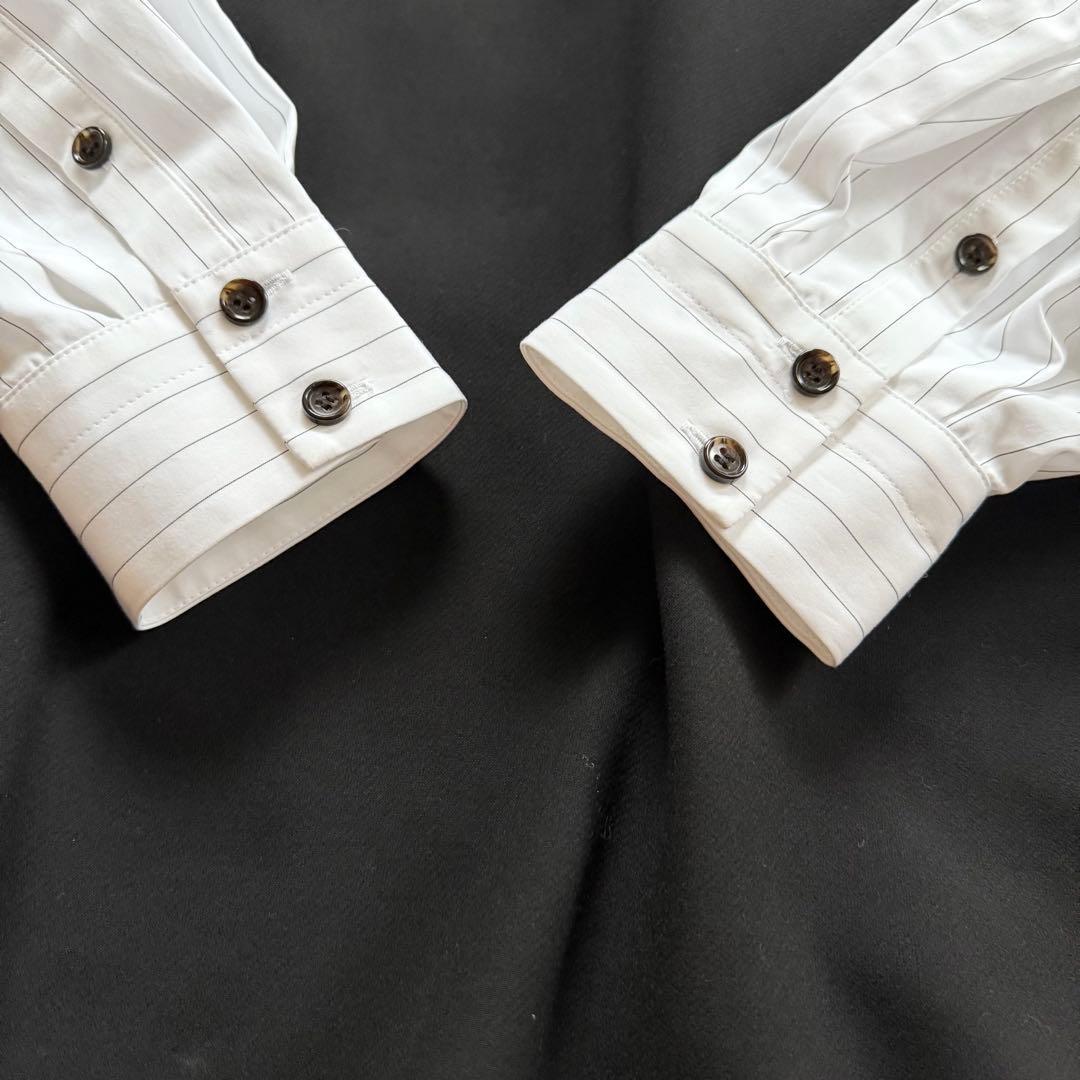 美品✨2023AW エンフォルド ダブルクロス コンビプルオーバーシャツ38