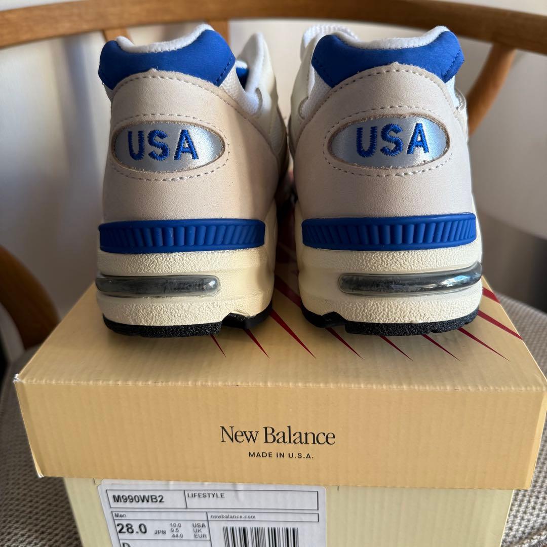 未使用品 New Balance M990WB2 990V2 28.0cm
