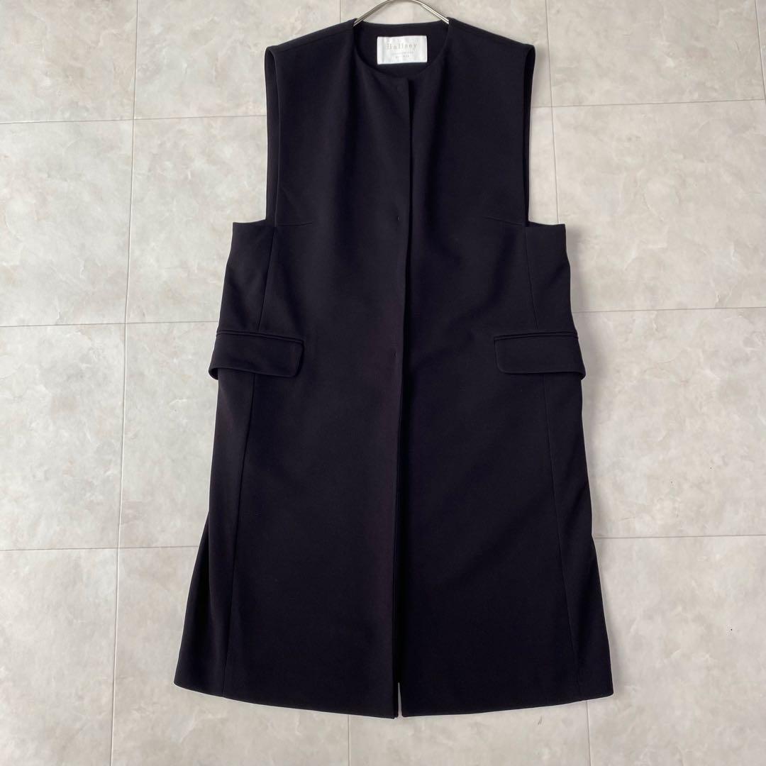 ボールジィ23ssドライアムンゼン クルーネックロングジレ ネイビー 36