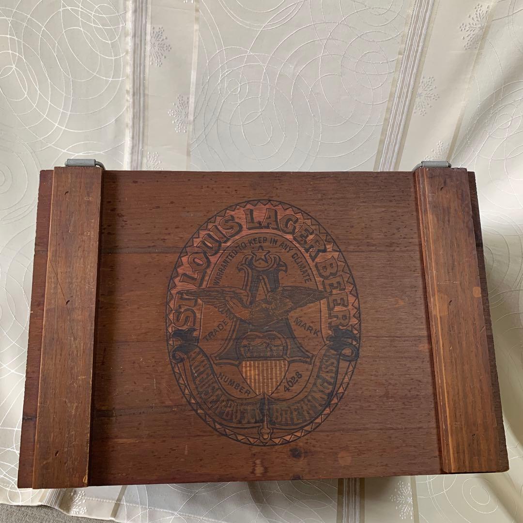 アメリカビールボックス Anheuser-Busch ビンテージビールケース