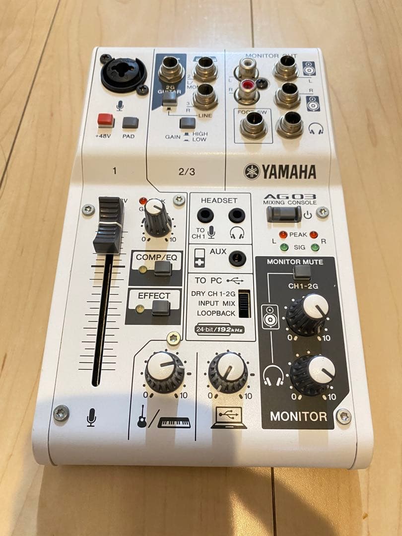 【美品✨】ヤマハ　インターフェースAG03 ミキシングコンソール　通電確認済み YAMAHA（ヤマハ） AG03 MK2 Black（ブラック） 配信用ミキサー