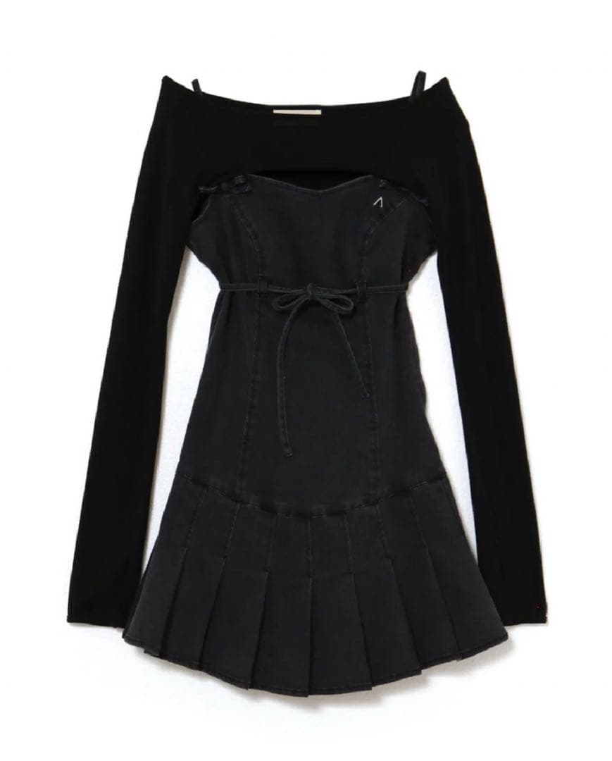 andmary Bonnie denim mini dress - メルカリ