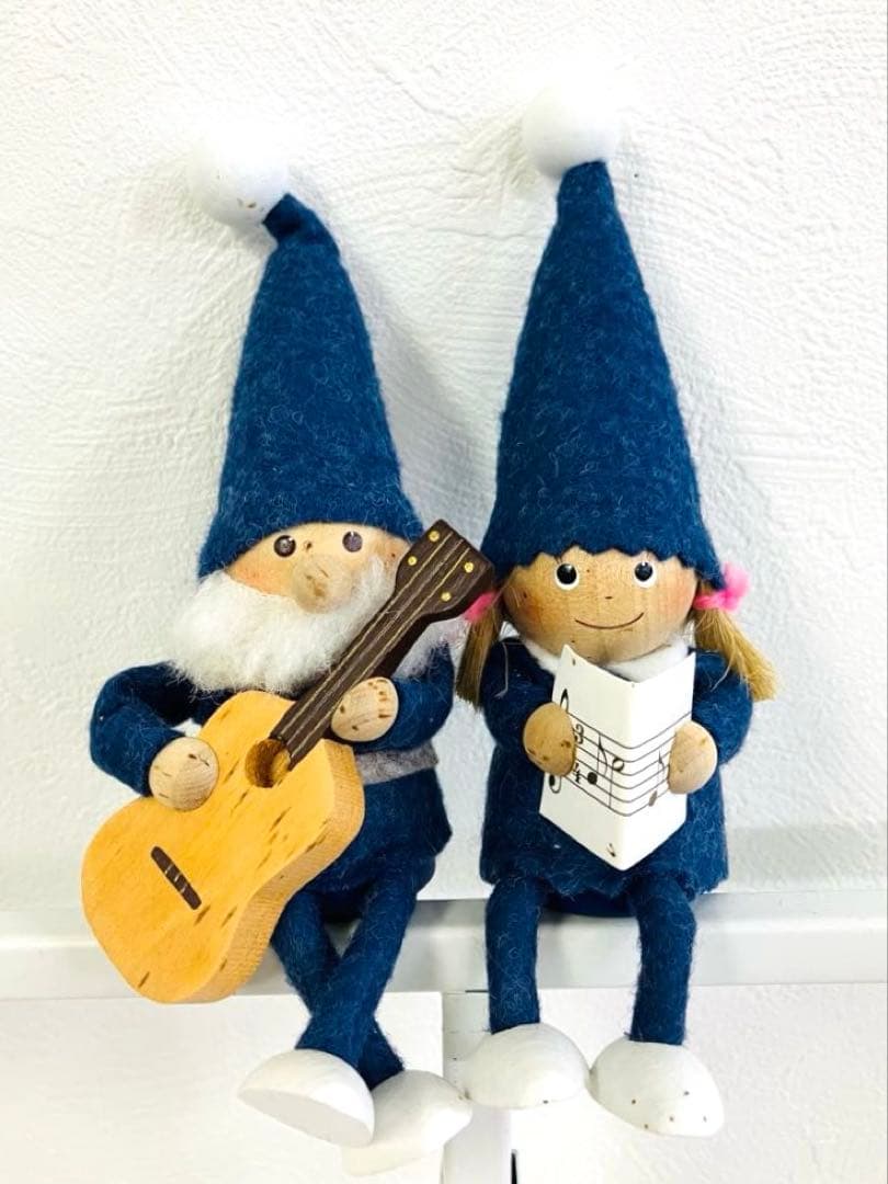 ノルディカニッセ　ギター　楽譜　ブルーサンタ2体 楽天市場】ノルディカニッセ 2点 セット 2025 新作 星を見上げるサンタ