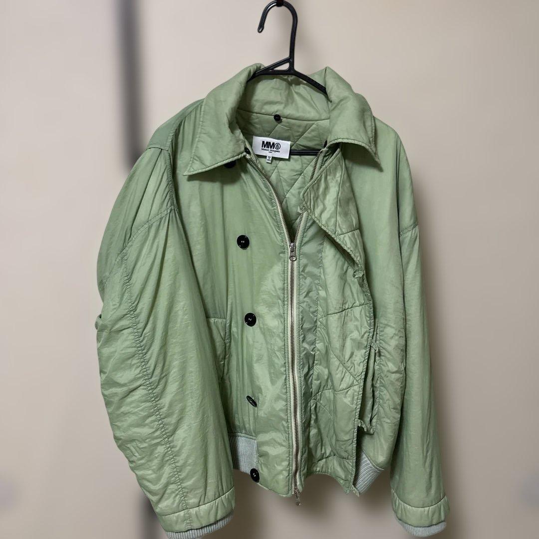 MM6 Maison Margiela キルティングジャケット M エムエムシックス ハイカラーキルティングジャケット ブラック (MM6