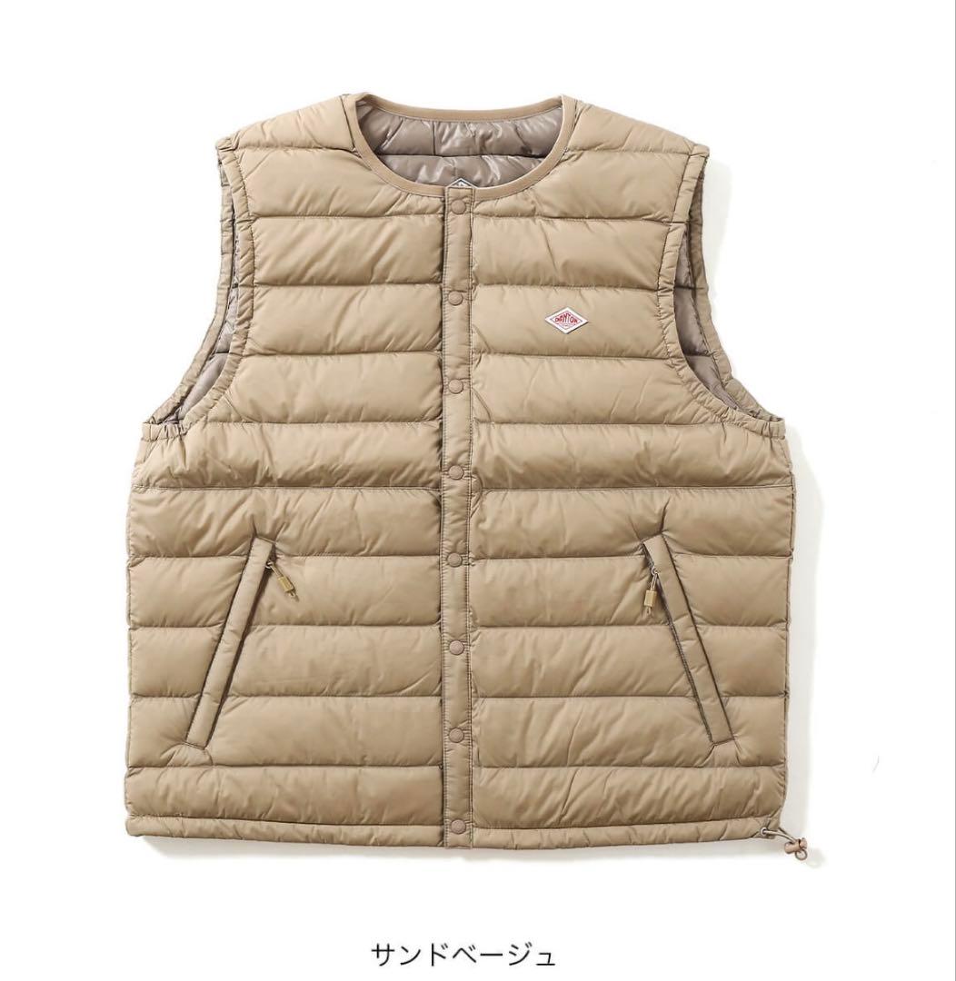 DANTON サンドベージュ ダウンベスト M 楽天市場】2025-2026秋冬新作 ダントン DANTON インナーダウン ベスト