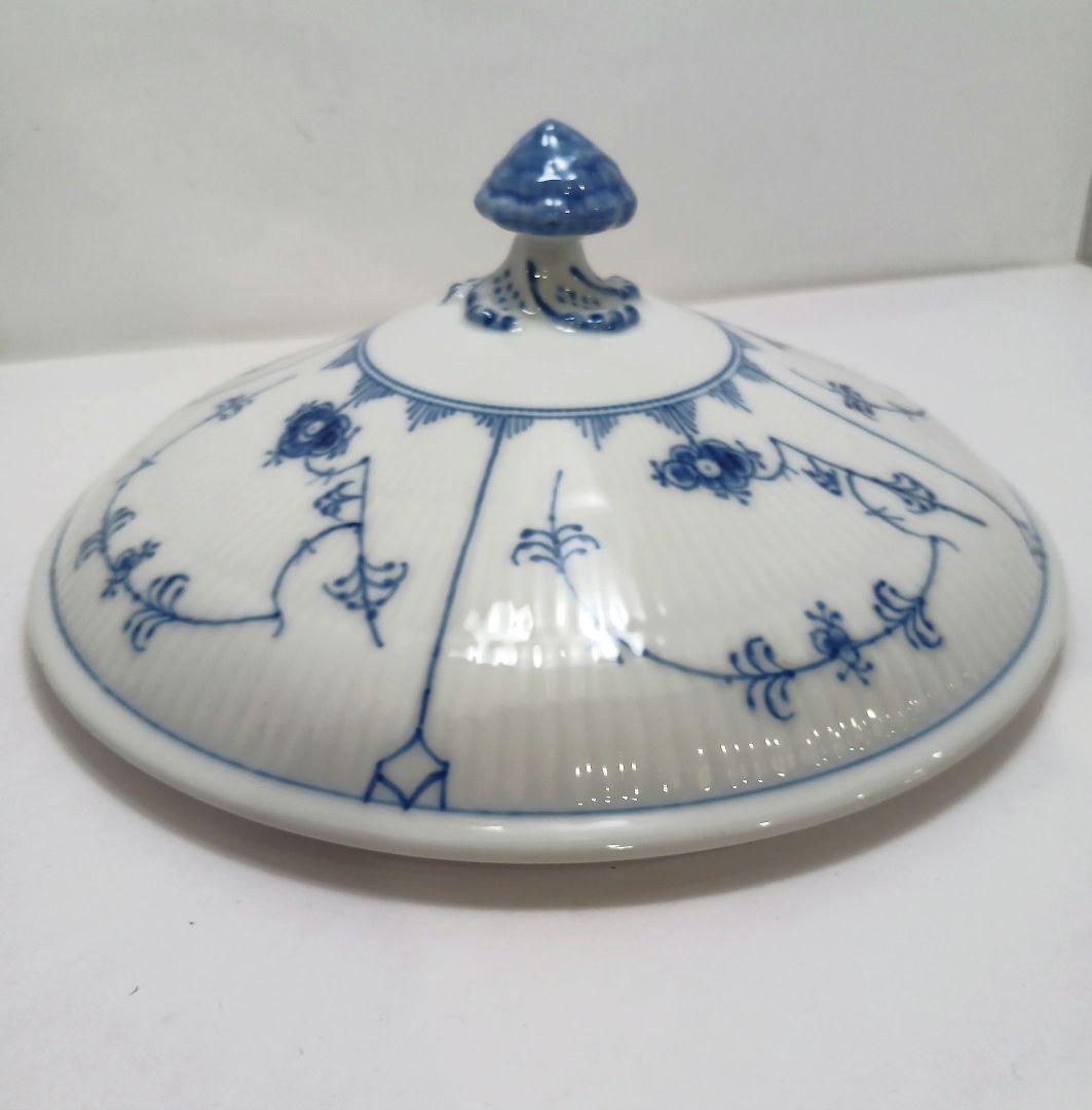 Y3223-3 ロイヤルコペンハーゲン ブルーフルーテッド スープチューリン