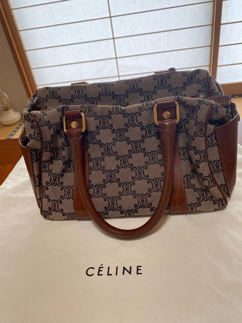 CÉLINE マカダム柄 ボストンバッグ CELINE／セリーヌ】よりマカダム柄ボストンバッグが買取入荷いたしまし