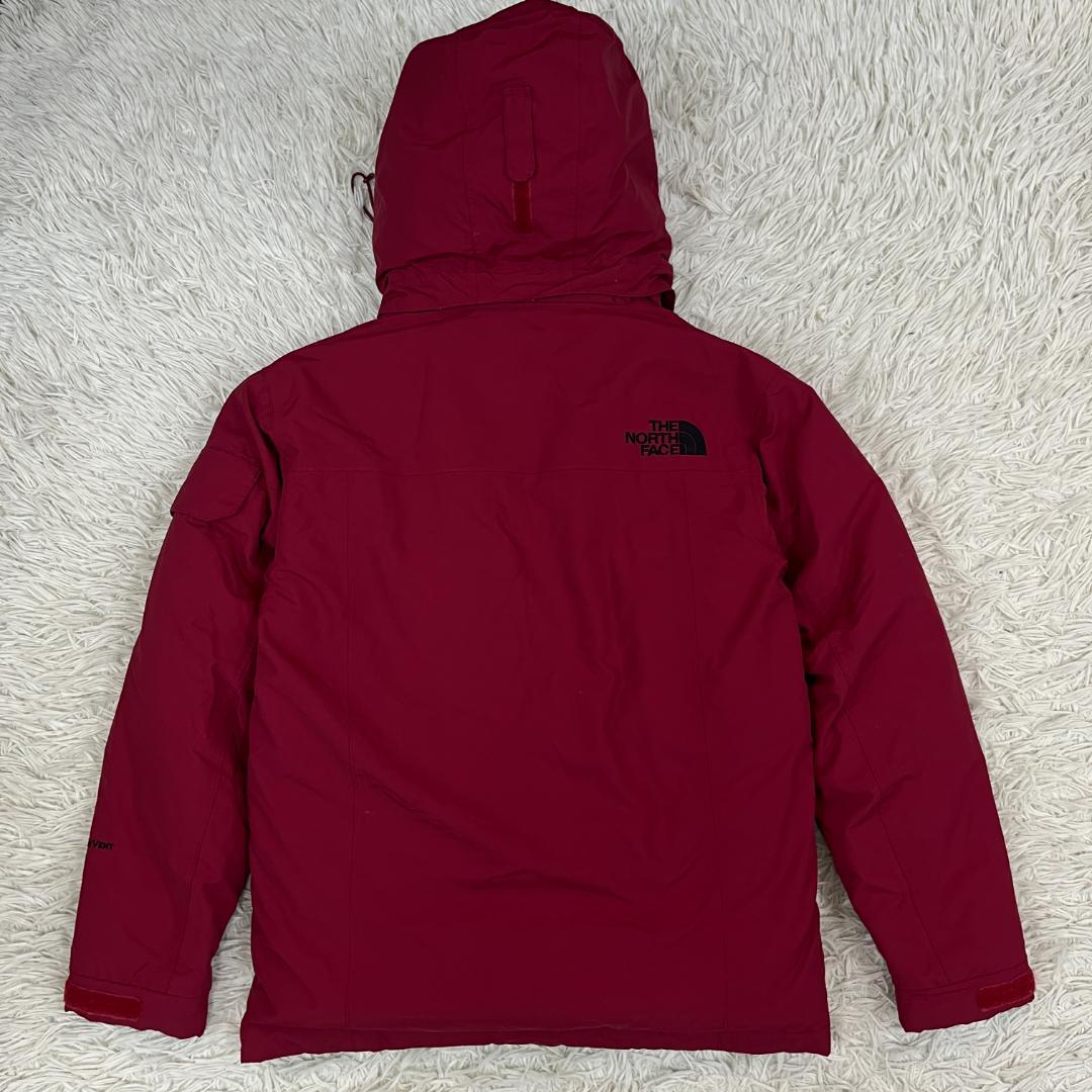 《美品》ザノースフェイス ダウンジャケット ドライベント XS メンズ エンジ色