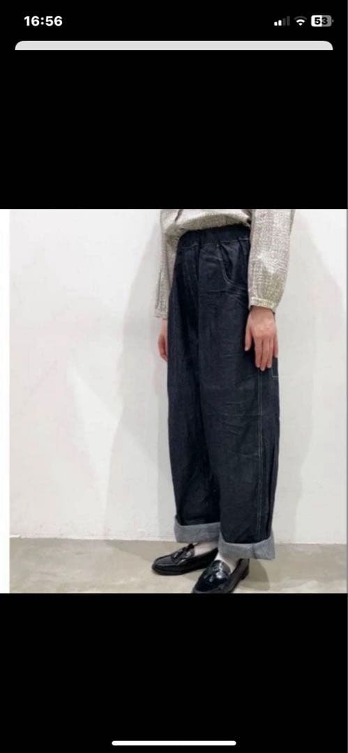 新品下げ札付き！NARU ｜8オンスムラデニム“ノッポパンツ” - メルカリ