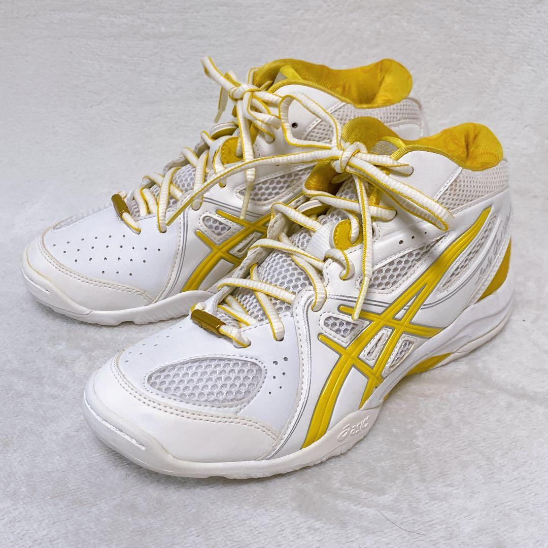 美品 アシックス LADY GELFLASH5 バッシュ イエロー 22.5cm - メルカリ