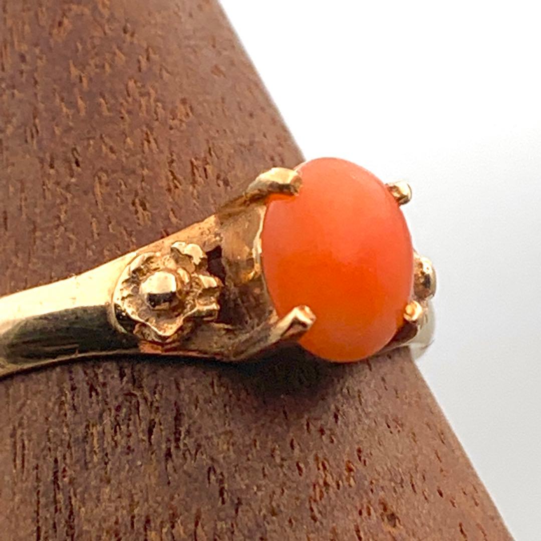 珊瑚ゴールドリング K18 9号 2.1g