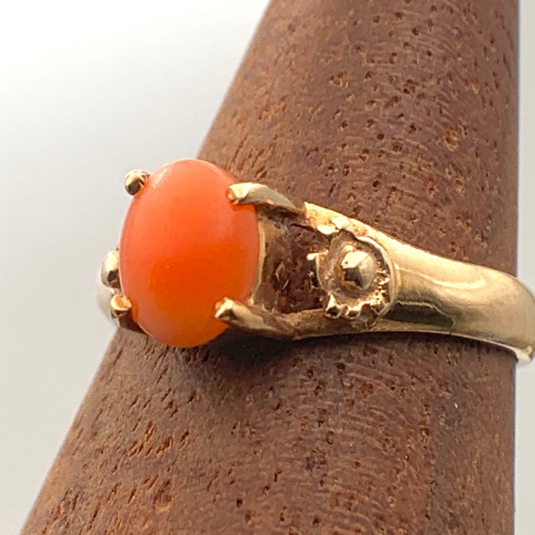 珊瑚ゴールドリング K18 9号 2.1g