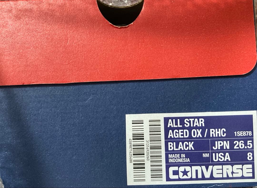 靴 RHC Ron Herman Converse All Star 26.5cm