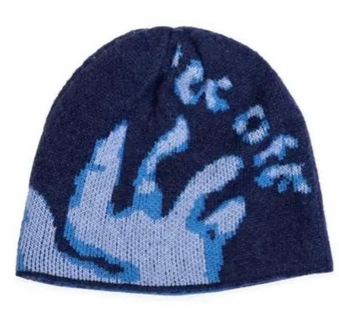 ぼ*ー様 FUC ビーニー　fuc手形ニット　青ビーニー　ニット帽　レア fuc ビーニー 未使用タグ付き 完売商品 - メルカリ