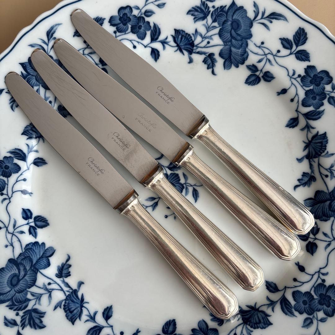 Christofle ナイフ　4本セット christofle クリストフル ナイフ・フォークセット L | LAPIN ART ONLINE