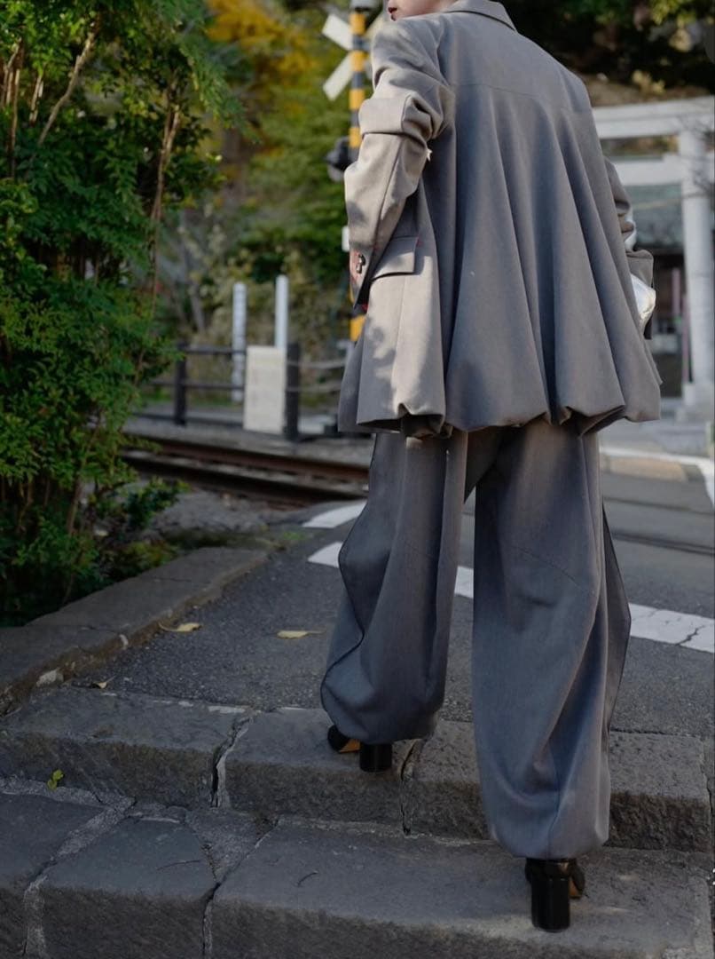 OMMO BIG SHOULDER BALLOON JK ブラック