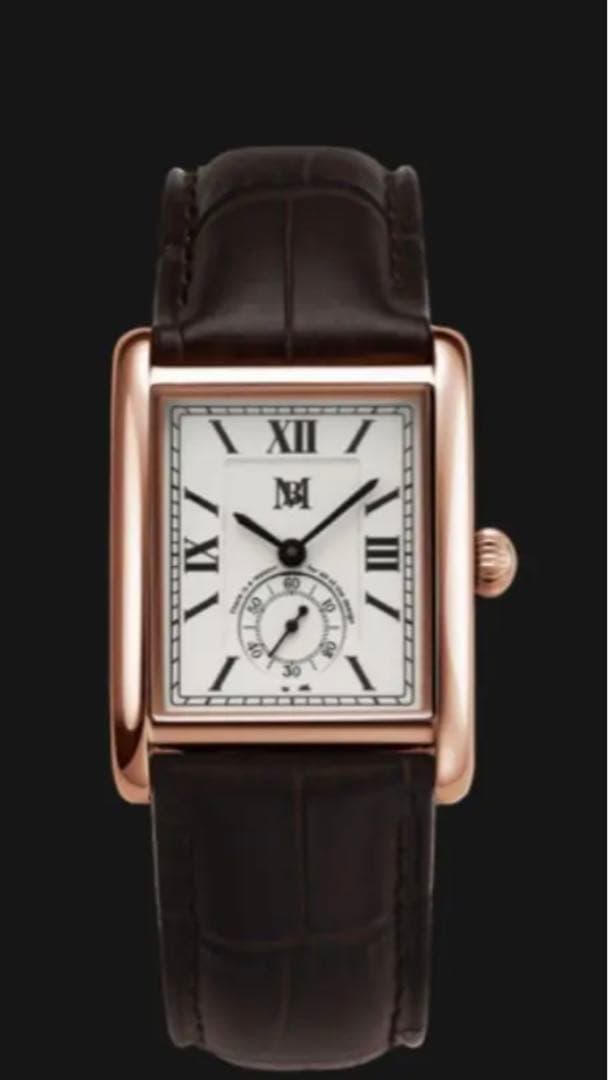 MBハイエンドドレスウォッチ ローズゴールドケース×ダークブラウンベルト