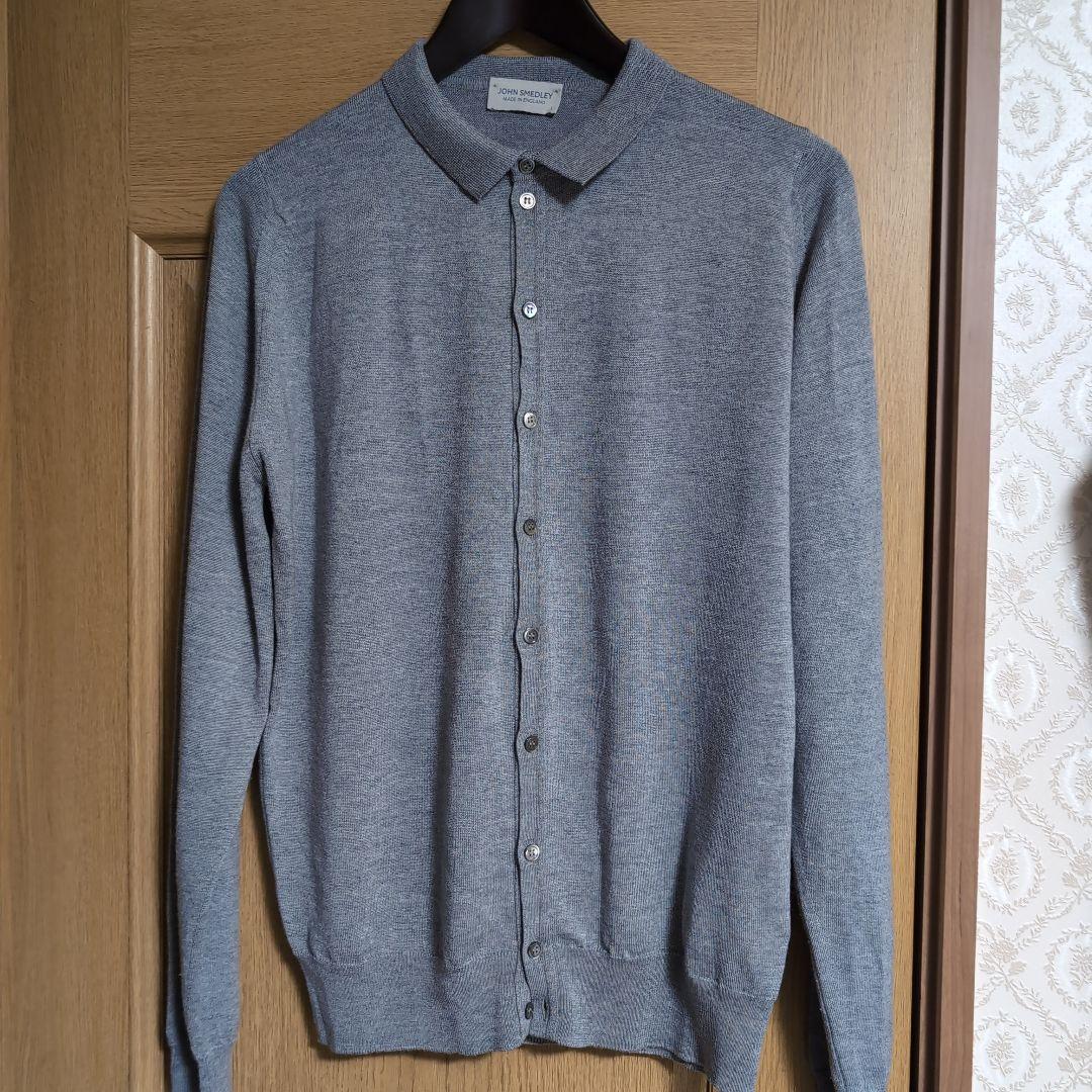 JOHN SMEDLEY ジョンスメドレー　クルーネック襟付きカーディガン 楽天市場】ジョンスメドレー JOHN SMEDLEY クルーネック カーディガン