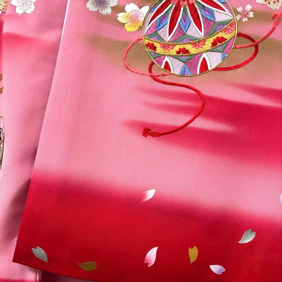 《新品》日本製 特選刺繍 ぼかし京友禅 本金銀箔技法 お宮参り 産着 たとう紙付