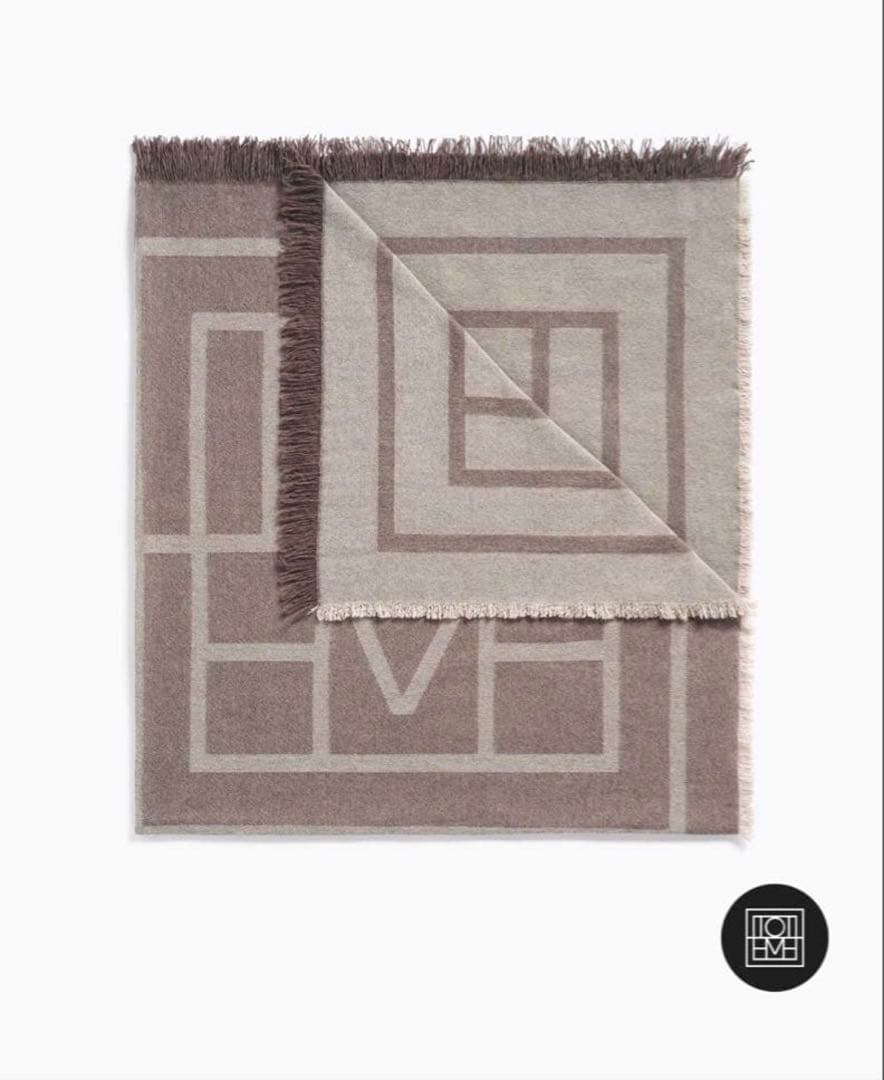 toteme モノグラム 大判ストール スカーフ トーテム 正規品