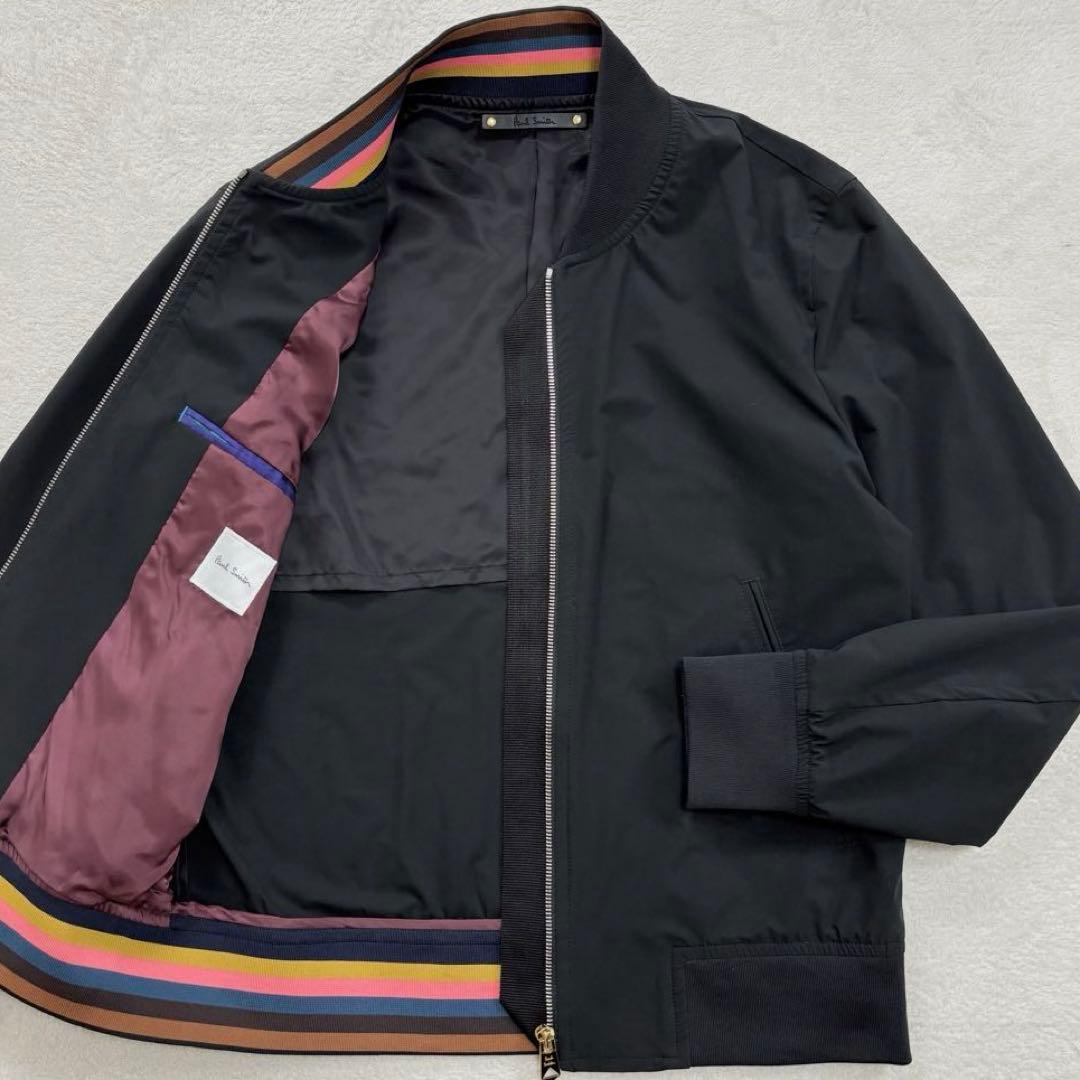 未使用級 ポールスミス MA-1ブルゾン 2WAYストレッチ ブラック - メルカリ