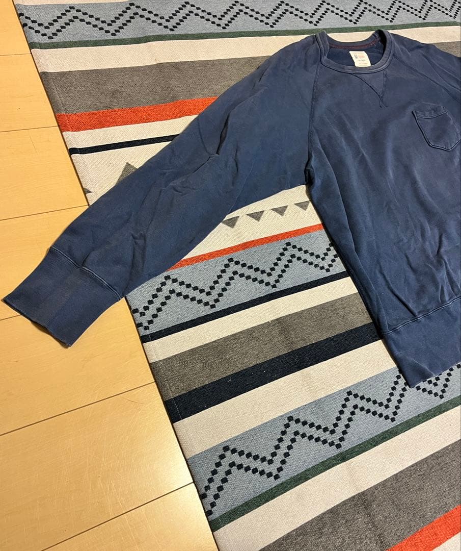 60s Champion ランタグ 復刻 リバースウィーブ スウェット 紺 XL