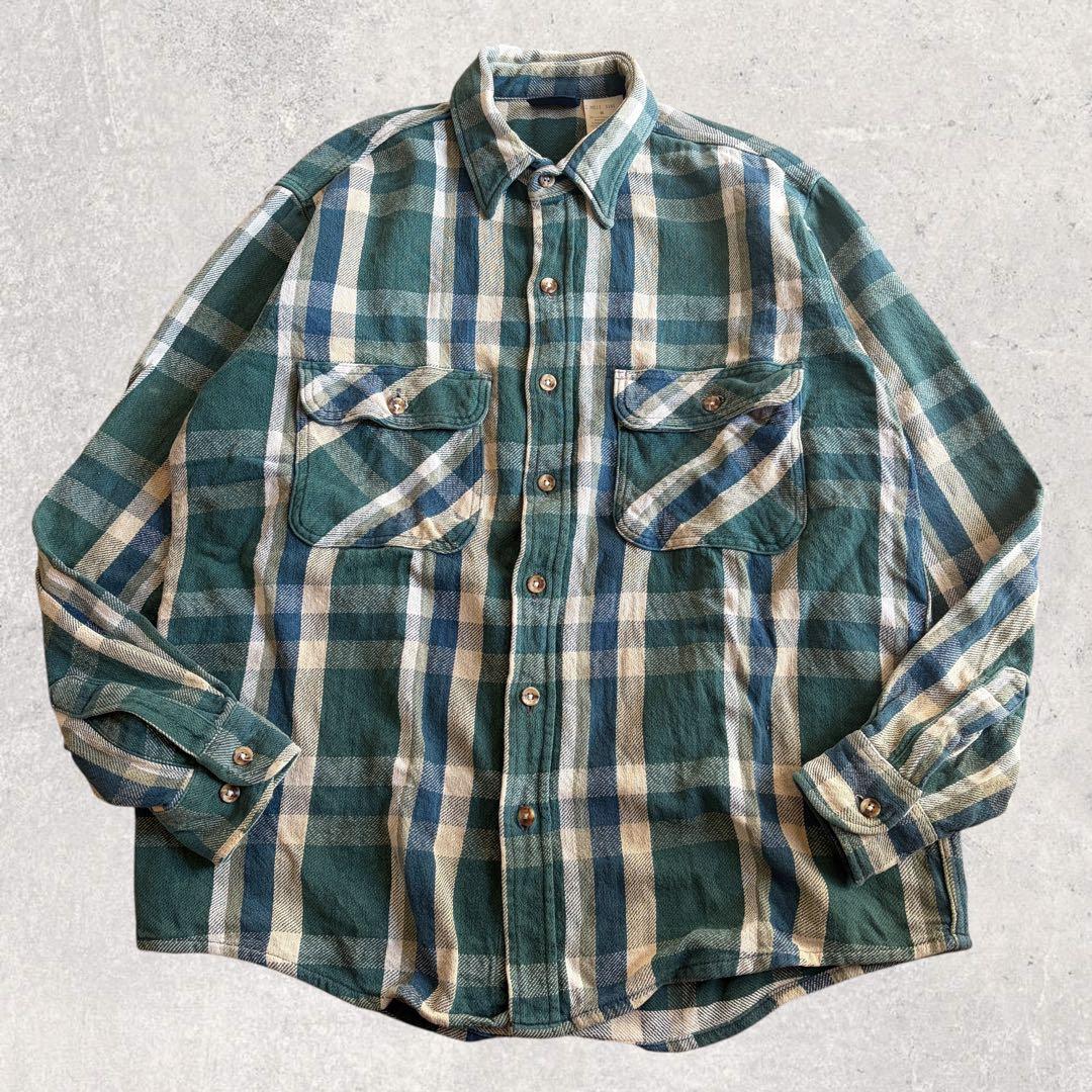 好配色 90s FIVE BROTHER DAKOTA ヘビーフランネルシャツ - メルカリ