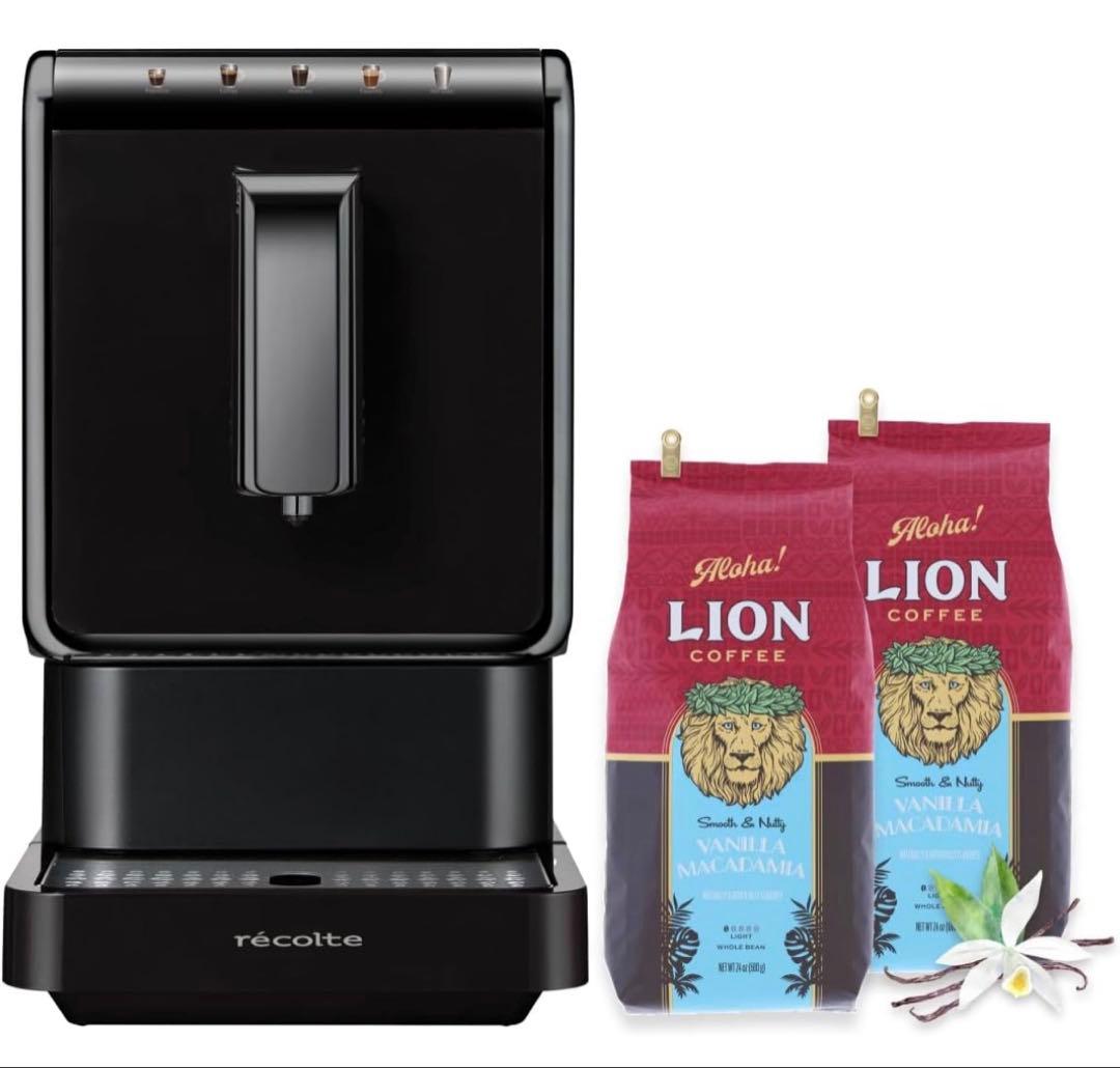 【新品未開封】レコルト 全自動エスプレッソコーヒーマシン REC-1 ブラック 9c72b9a3867ff8a2f9d7879a785741