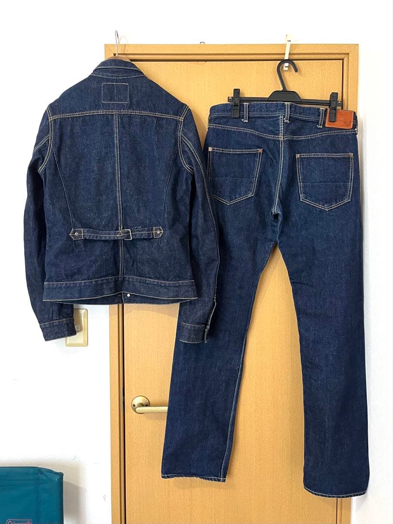 超美品☆yellawイエロー☆1stTYPE日本製デニムジャケット&デニムパンツ