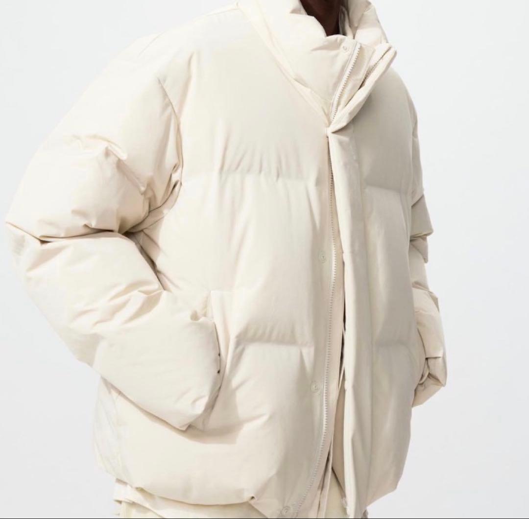 オンライン完売品　ユニクロ　シームレスダウンジャケット XS ナチュラル　白 ユニクロ公式 | シームレスダウンパーカ