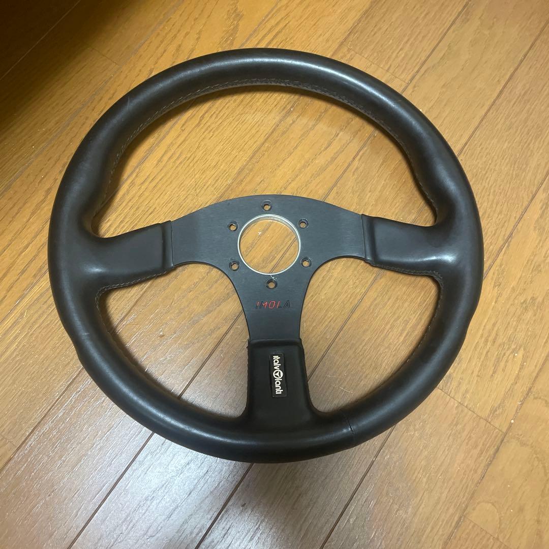 italvolanti イタルボランテ ステアリング 350mm 黒 レザー - メルカリ