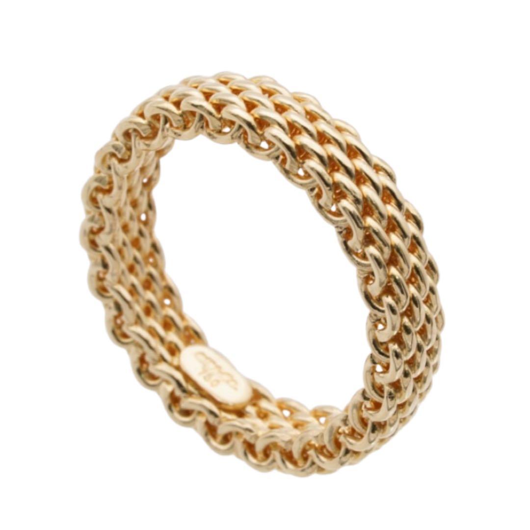 erics ティファニー K18 YG サマセット リング 5号 3.9g