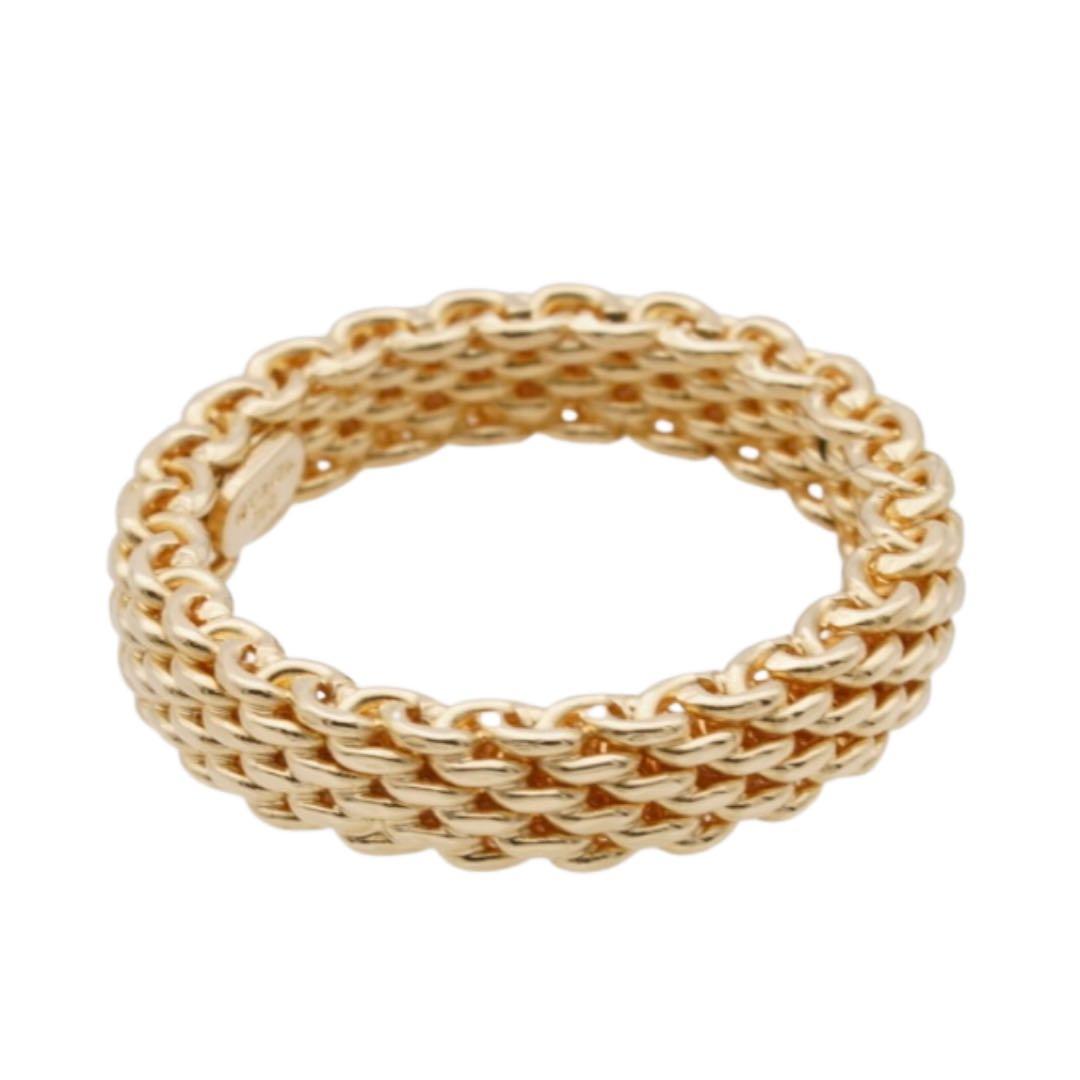 erics ティファニー K18 YG サマセット リング 5号 3.9g