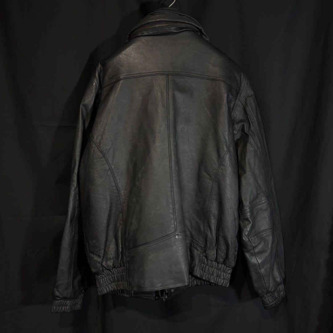 SYN レザージャケット L ブラック 本革 archive opium - メルカリ
