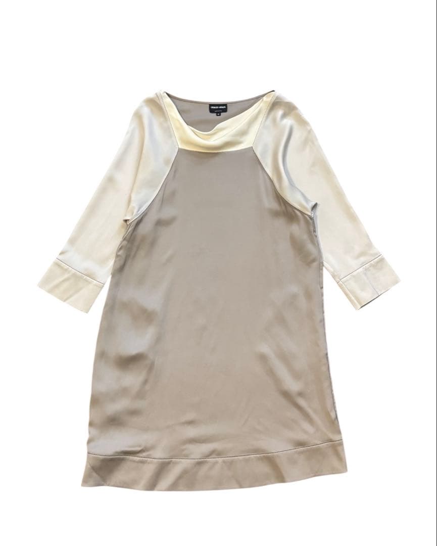 d*3様 【GIORGIO ARMANI】美品！チュニック　長袖　グレー　42サ GIORGIO ARMANI】美品！チュニック 長袖 グレー 42サイズ - メルカリ