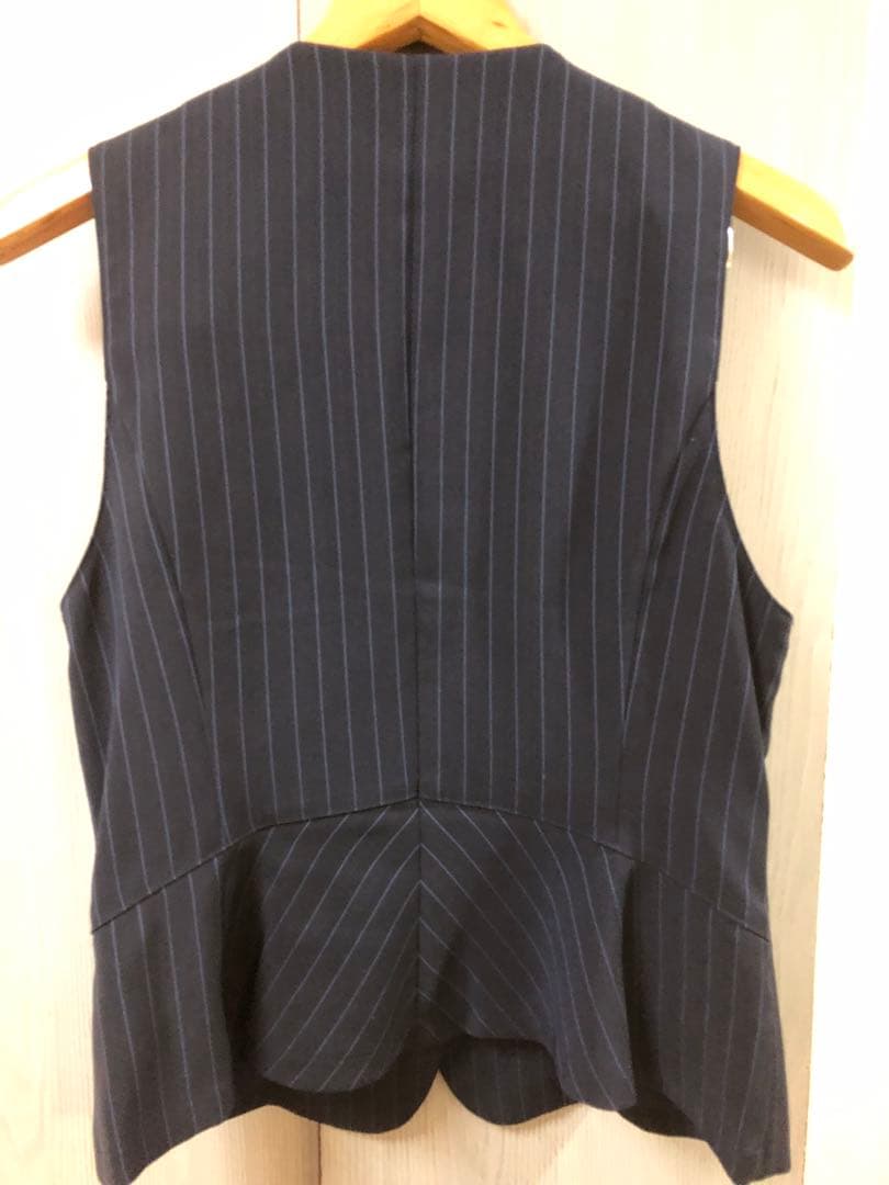 うさぎ様専用 バスガイド制服ピンストライプベスト1点・スカート2点セット