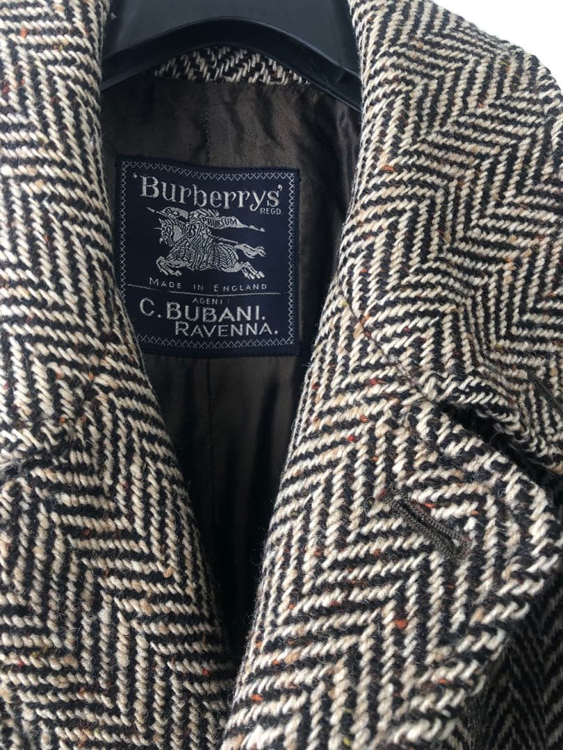バーバリー ヘリンボーン irish tweed バルマカーンコート - メルカリ
