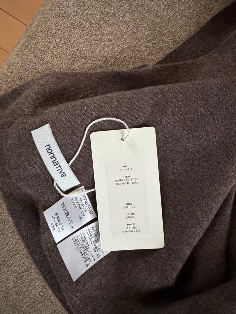 nonnative 25AW WANDERER STOLE CASHMERE - メルカリ