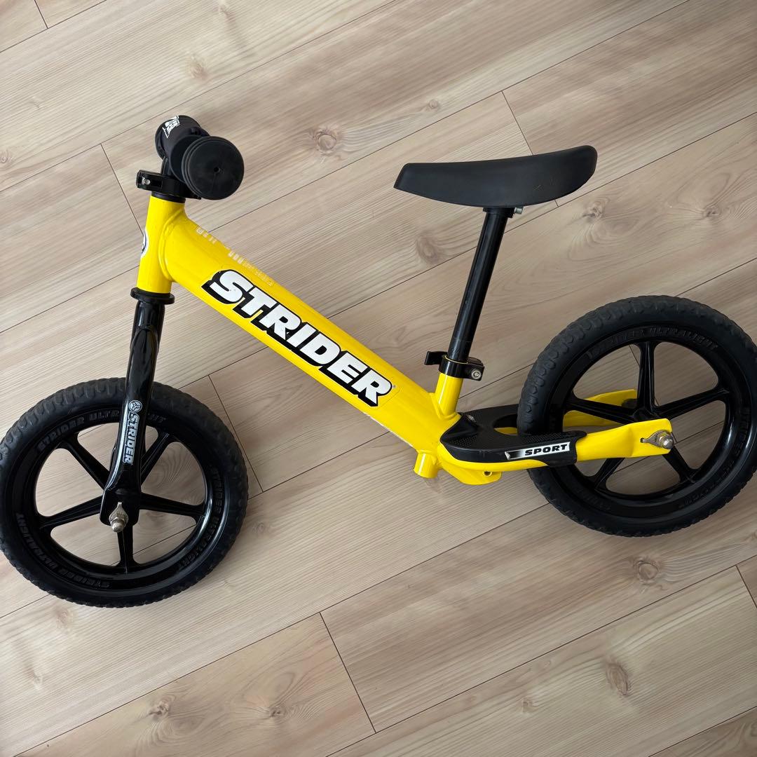STRIDER SPORT バランスバイク イエロー ムラサキスポーツ（MURASAKI SPORTS） 「ムラサキスポーツ限定」キッズ