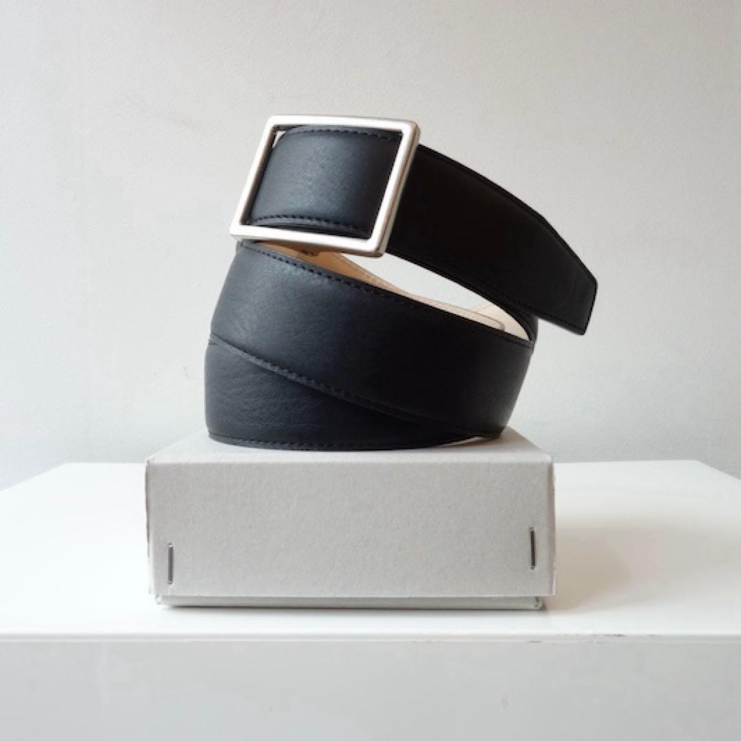 Graphpaper ホールレスレザークラシック ベルト ブラック サイズ2 Graphpaper (グラフペーパー) Graphpaper Holeless Leather Classic