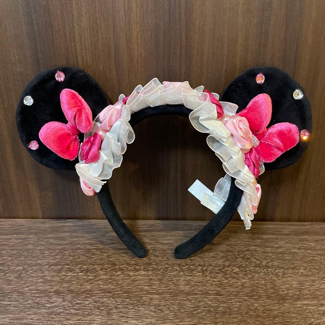 ディズニーリゾート ミニー カチューシャ フリル バラ - メルカリ