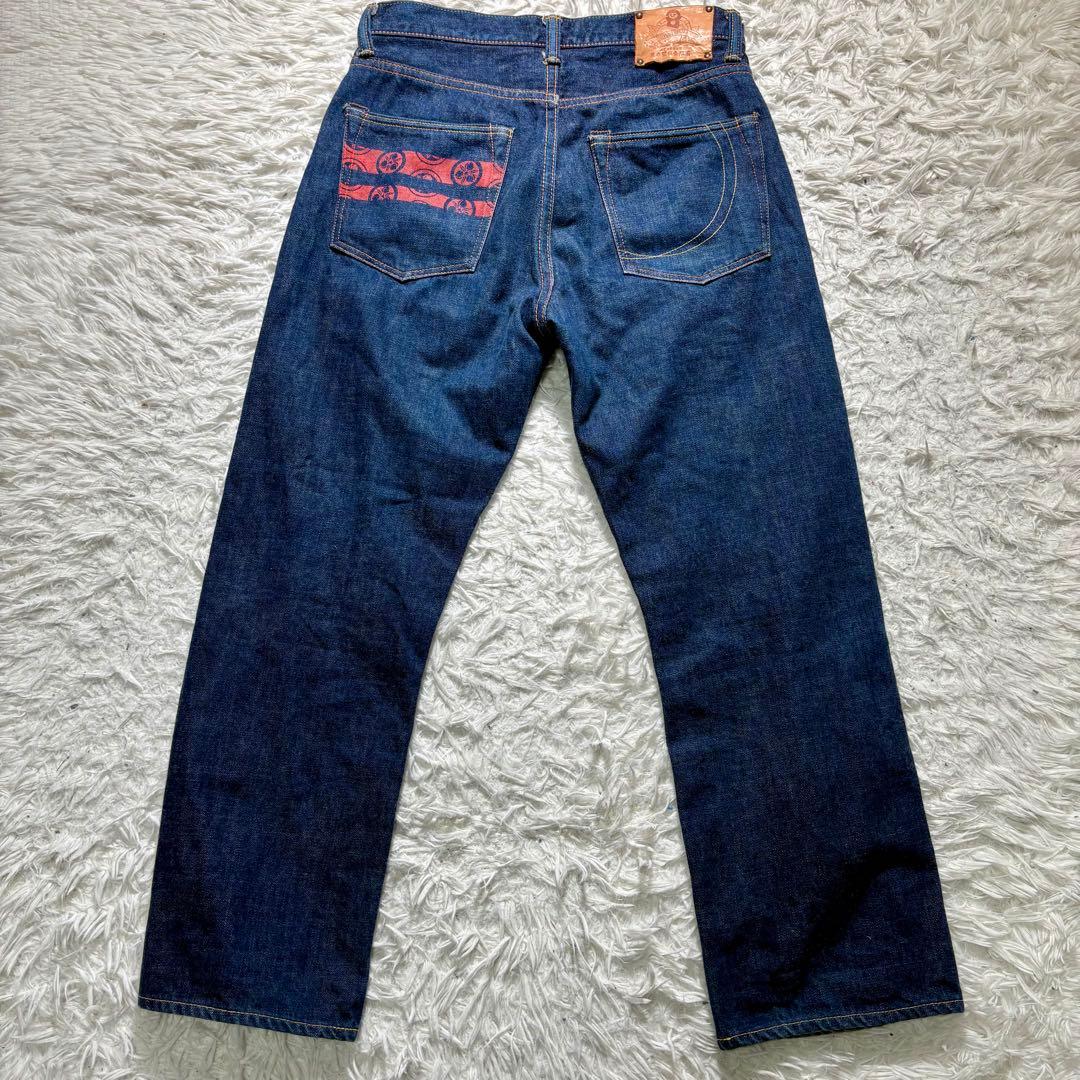 美品】桃太郎ジーンズ 銅丹レーベル インディゴデニム 30 藍布屋