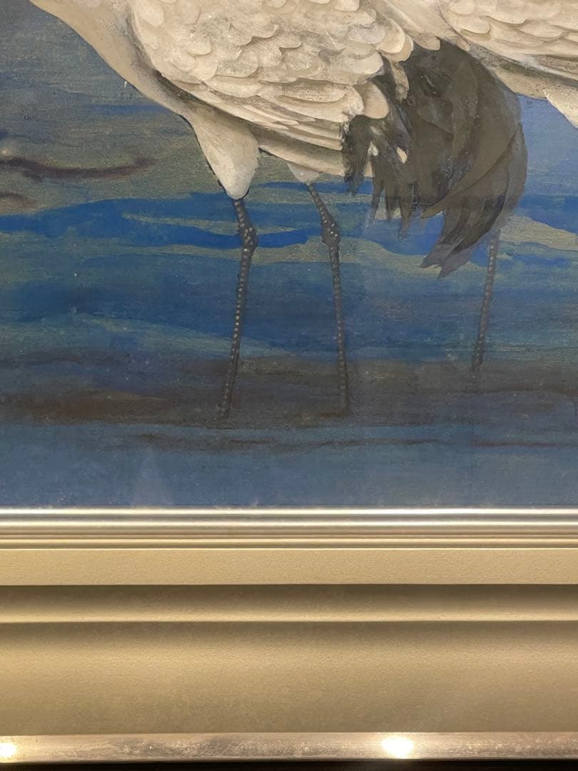 ◇稗田一穂◇作品名 鶴鳴◇10号◇絵画