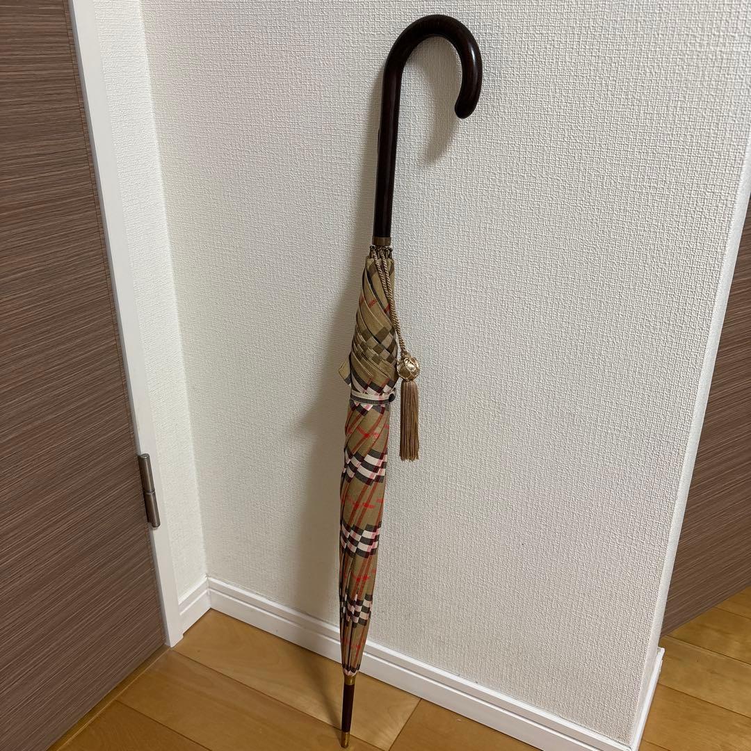 Burberrs 英国製 ロゴジャガード シャドーホースノバチェック 傘