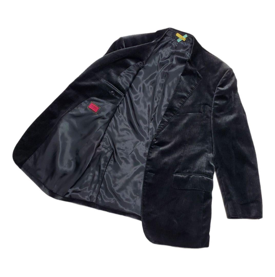 最高級素材【極美品】ニーディック ベルベット テーラードジャケット